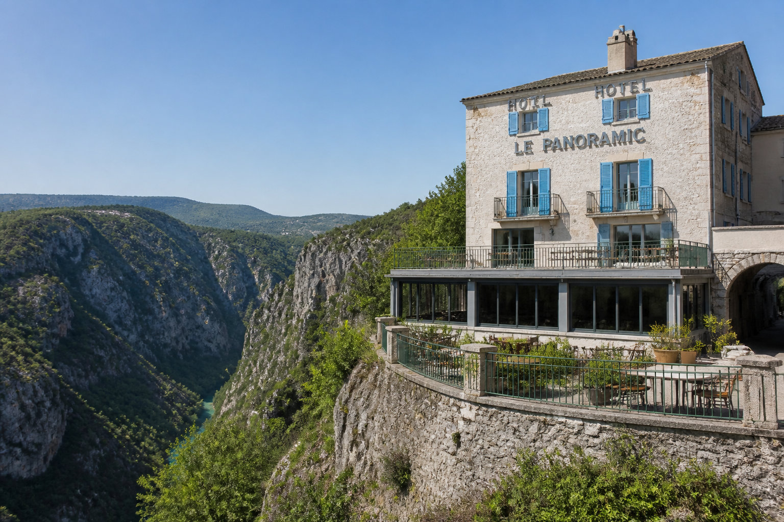 🦅 Hôtel du Grand Canyon : une halte suspendue sur la Corniche Sublime
