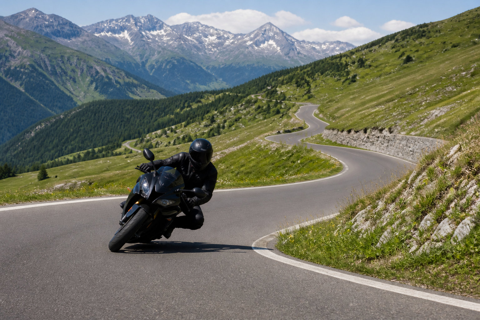 Comment piloter en sécurité sur cette route de montagne ?