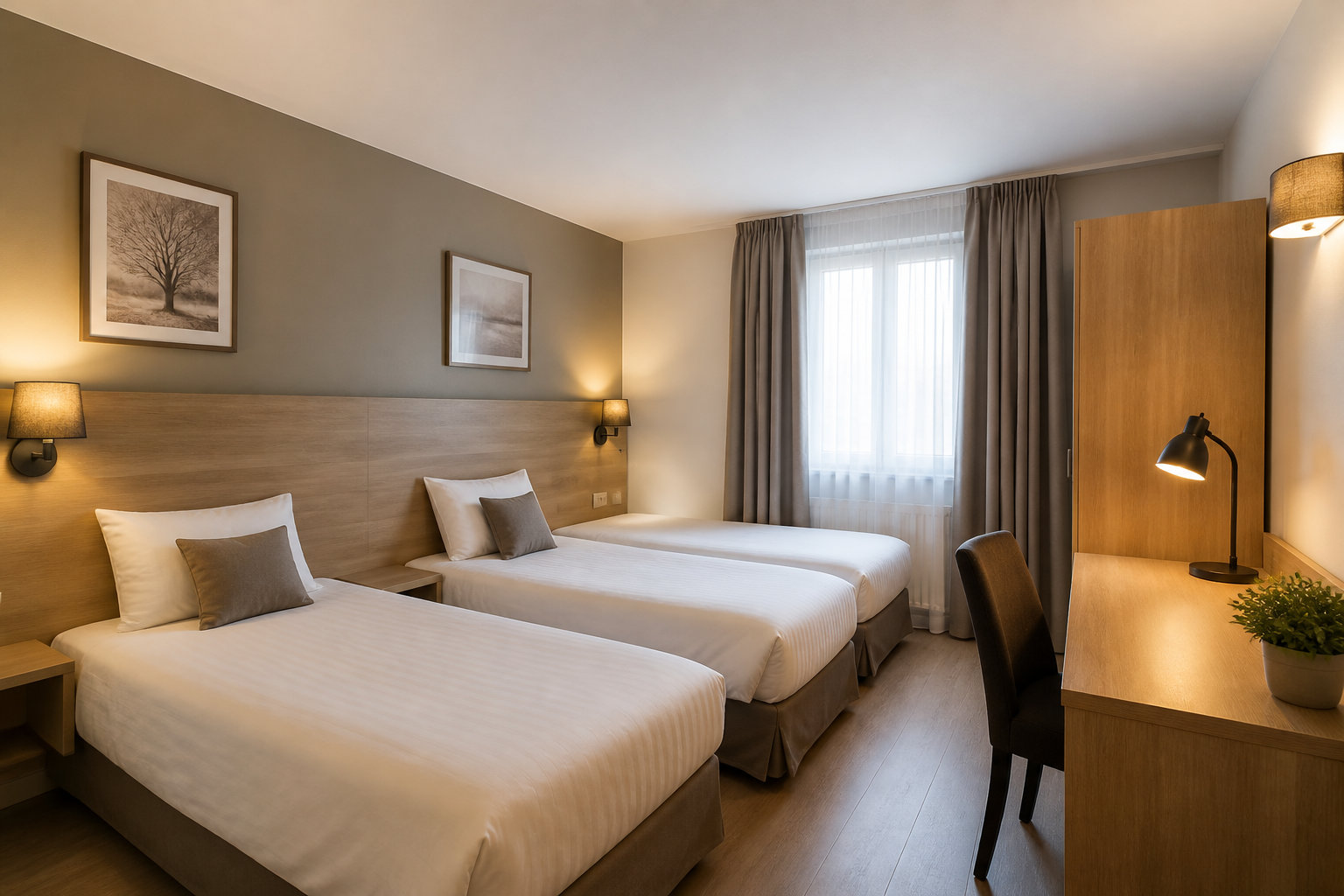 Aménager une chambre triple avec espace bureau pour télétravail : le guide pratique